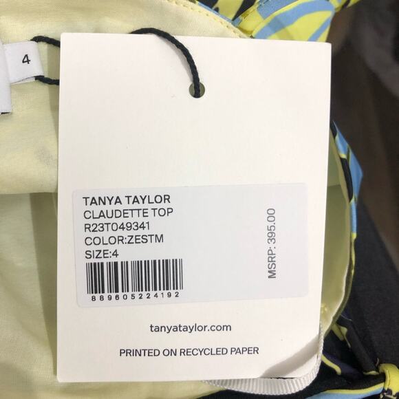 Tanya Taylor Claudette Floral Top in Zest Multi 4 NWT - Picture 8 of 12